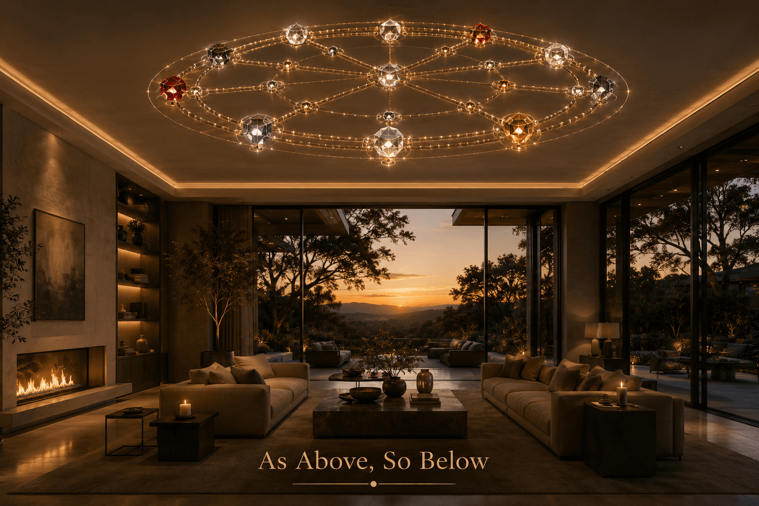 Hall area of a home built above an Ala Mentis grid